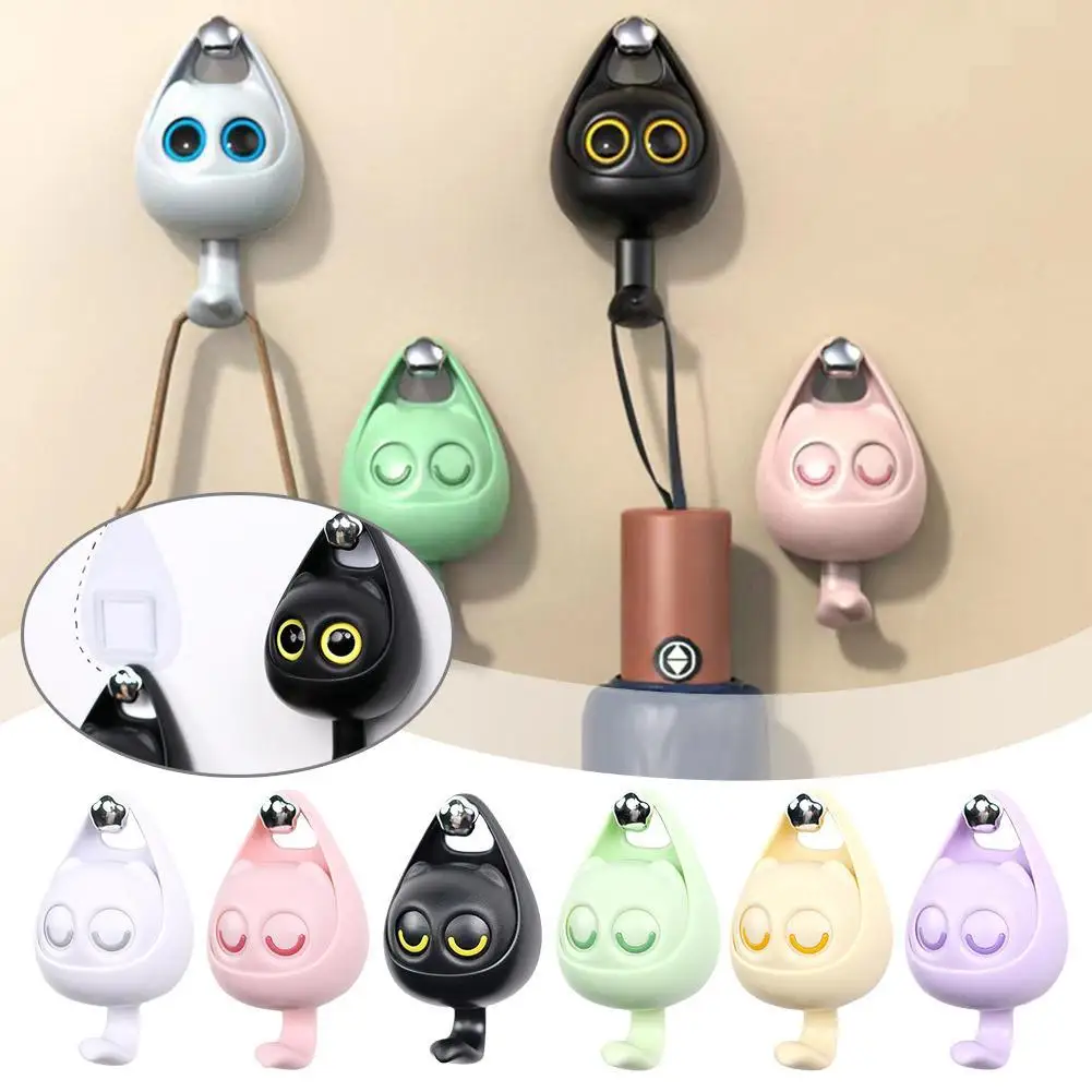

Wink Cat Hooks Fun Winking Cat Hook No Drilling Waterproof Coat Hook For Living Room Rack Wall Decoration Free Punching J2A6