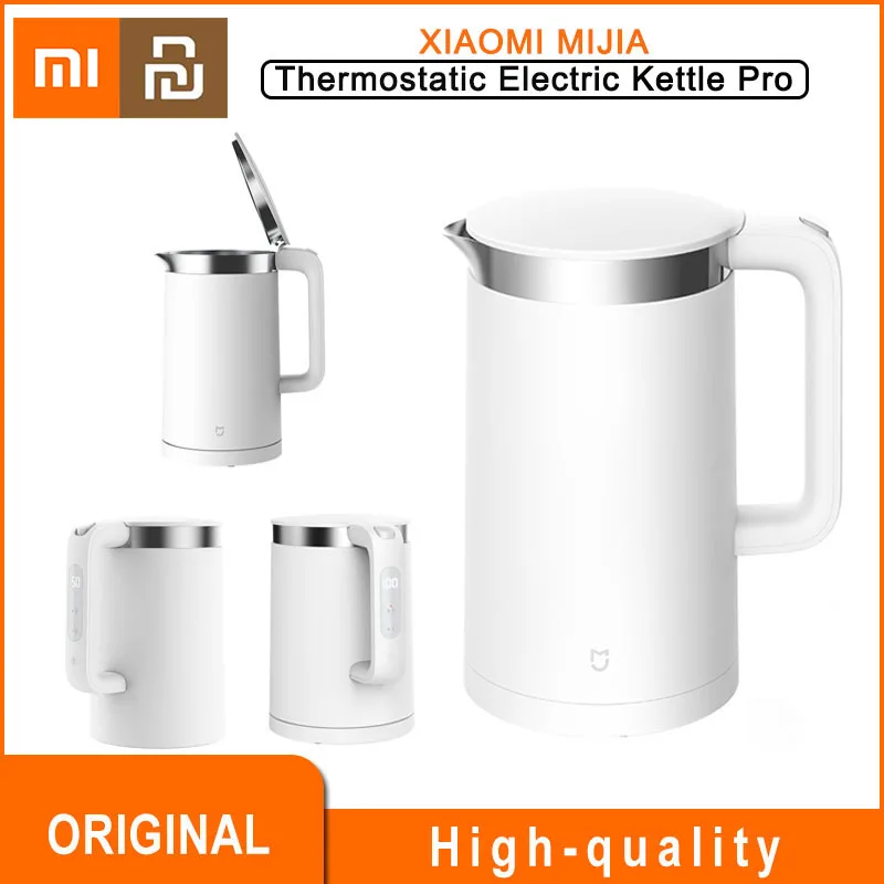 

XiaoMi Smart Thermostatic Electric Kettle Pro Fast Hot Boiling APP Intelligent Control Teapot 304 Stainless 1.5L Capacity 2021