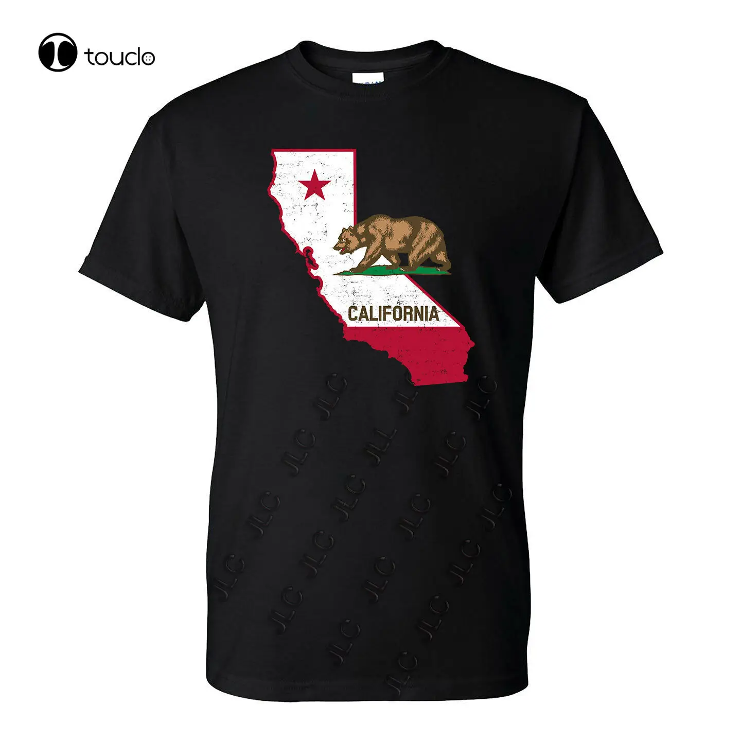

California Republic State Outline T-Shirt (Differnent Colors) Ready To Ship! Custom Aldult Teen Unisex Digital Printing Xs-5Xl
