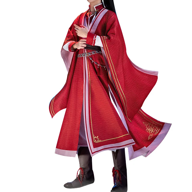 

Аниме благословение Хуа Чэн Косплей костюмы Сан-Ланг вер красная ролевая игра Хэллоуин одежда для женщин унисекс