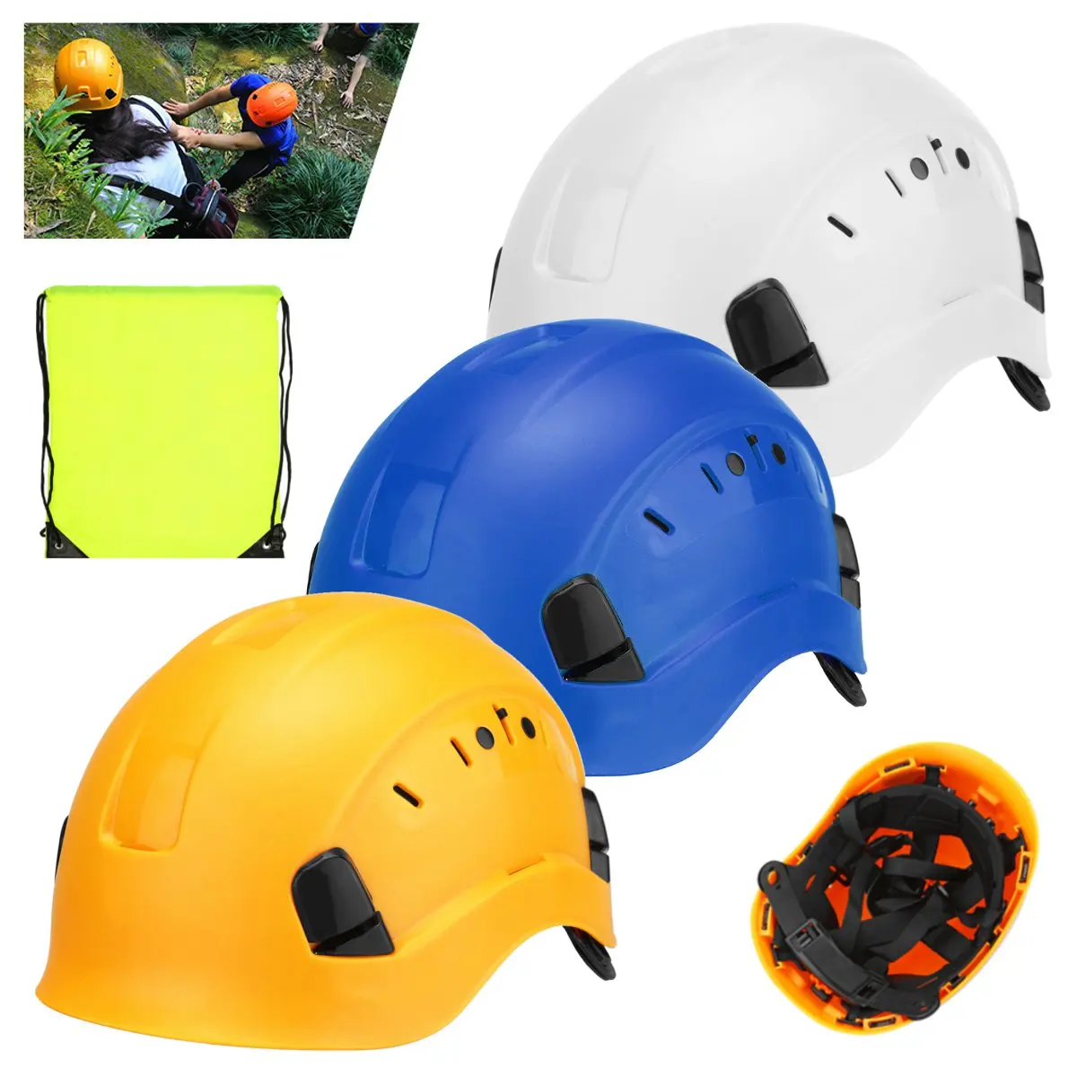 

NEW Safety Helmet Construction Climbing Steeplejack Worker Protective Helmet Hard Hat Cap Outdoor Workplace Safety Supplies