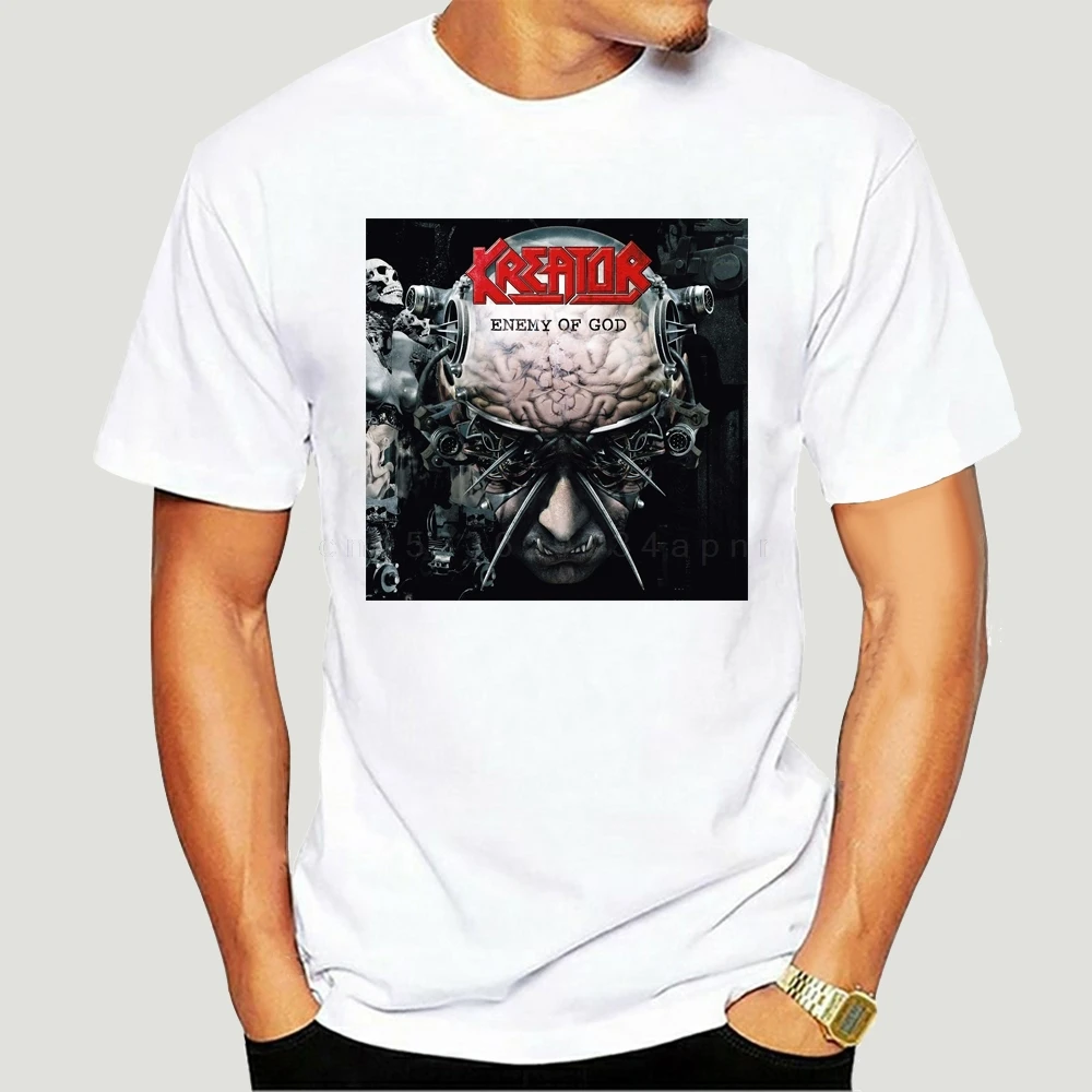 Фото Футболка Kreator Enemy Of God, футболка с изображением металлической группы Threahs, Voivod, Exodus, Sodom №1
