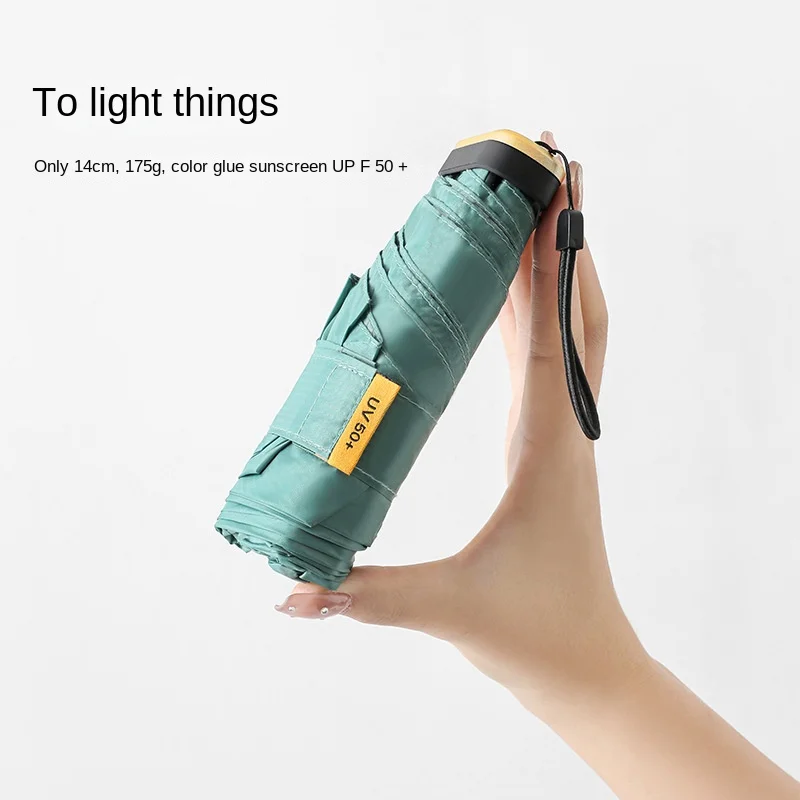 

Японский ульсветильник складной зонт, 14 см, 175 г, цветной пластиковый зонт от солнца с УФ-защитой, ультратонкая ткань, портативный складной з...