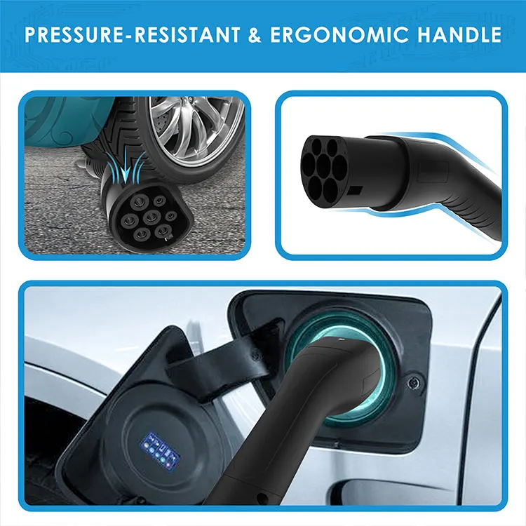 Однофазный удлинитель для зарядки автомобиля тип 2-Тип 2