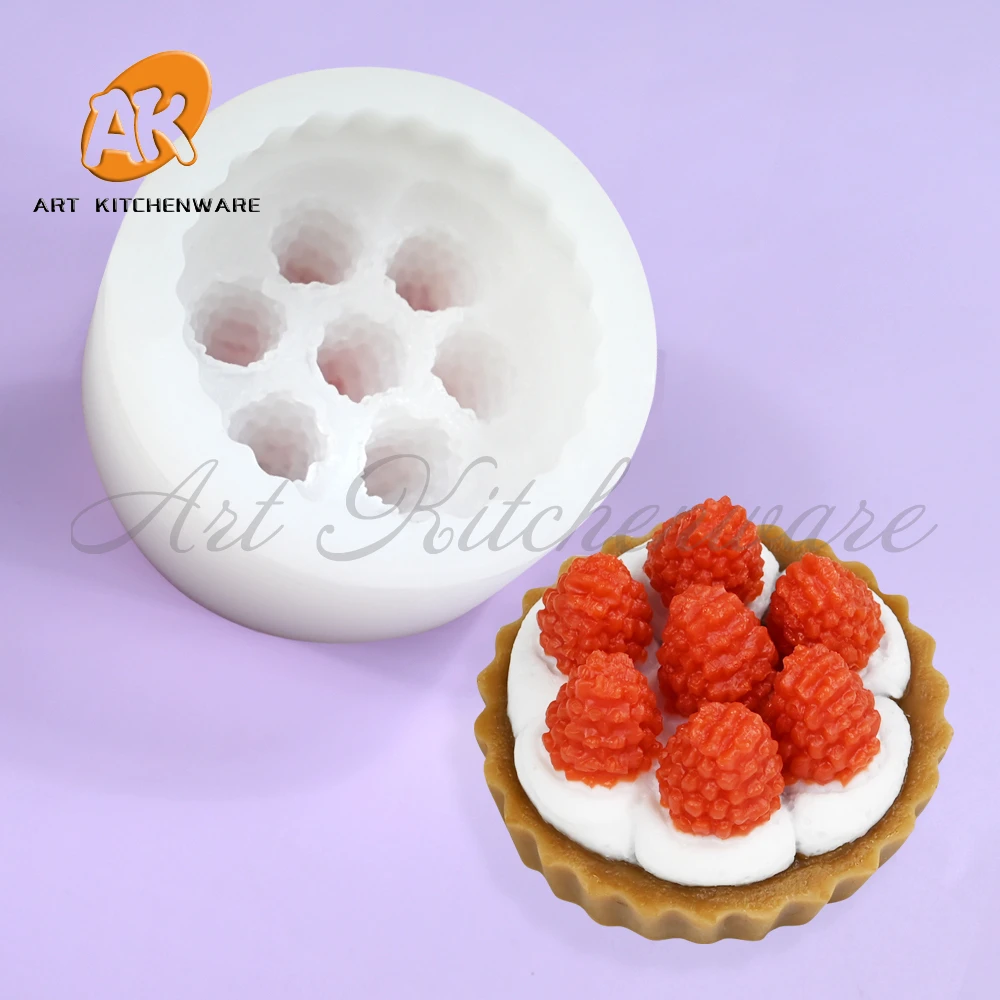Силиконовая форма для малины воск мыла смолы сжимаемая изготовления игрушек