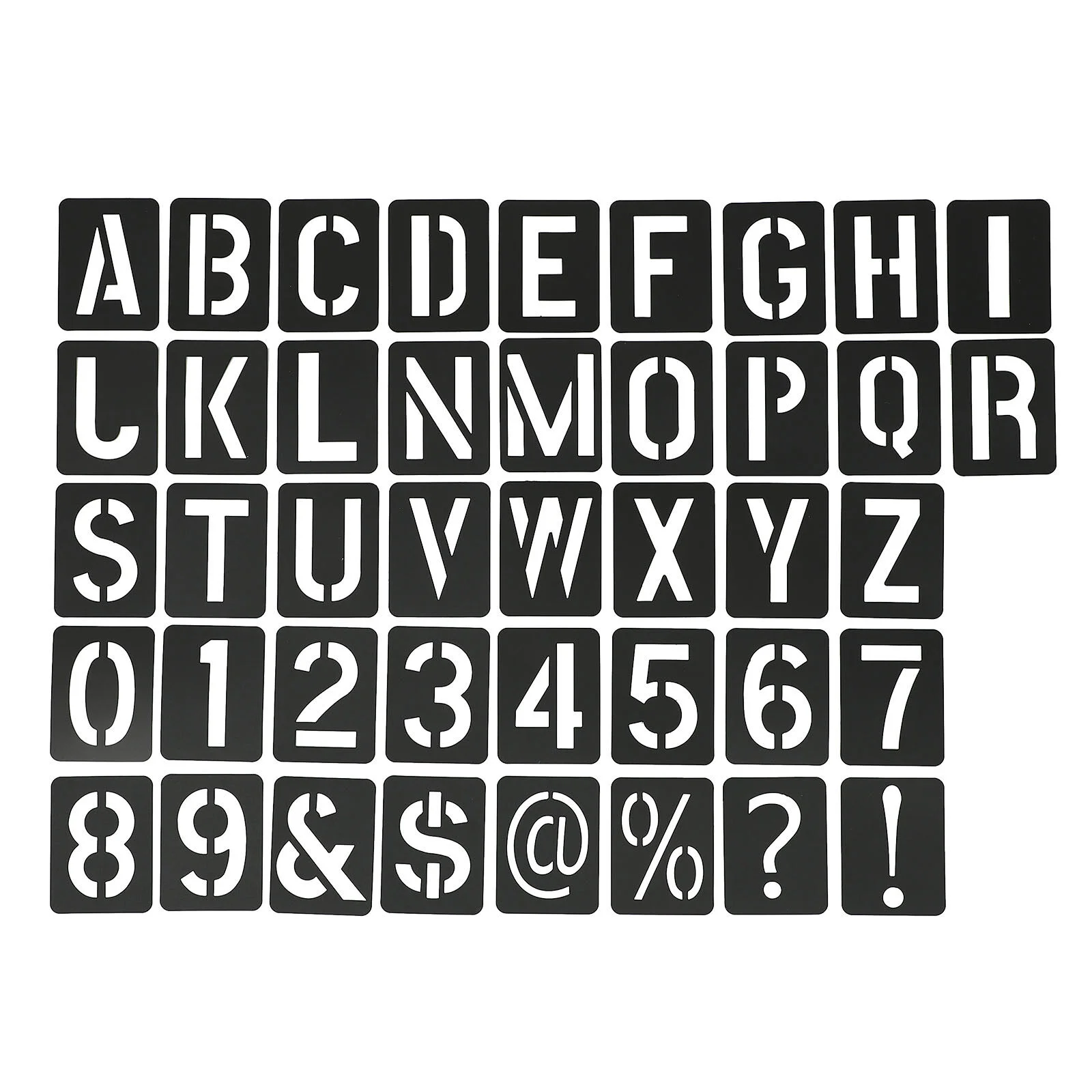 

41 Pcs Number Toys Decorate Hollow Stencil Letter Painting Stencils Alphabet Symbol DIY Supply