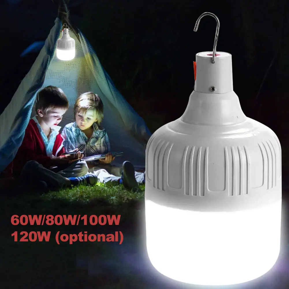 

Светодиодная аварийная лампа, перезаряжаемый портативный фонарь для кемпинга, водонепроницаемый передвижной бытовой светильник для внутр...