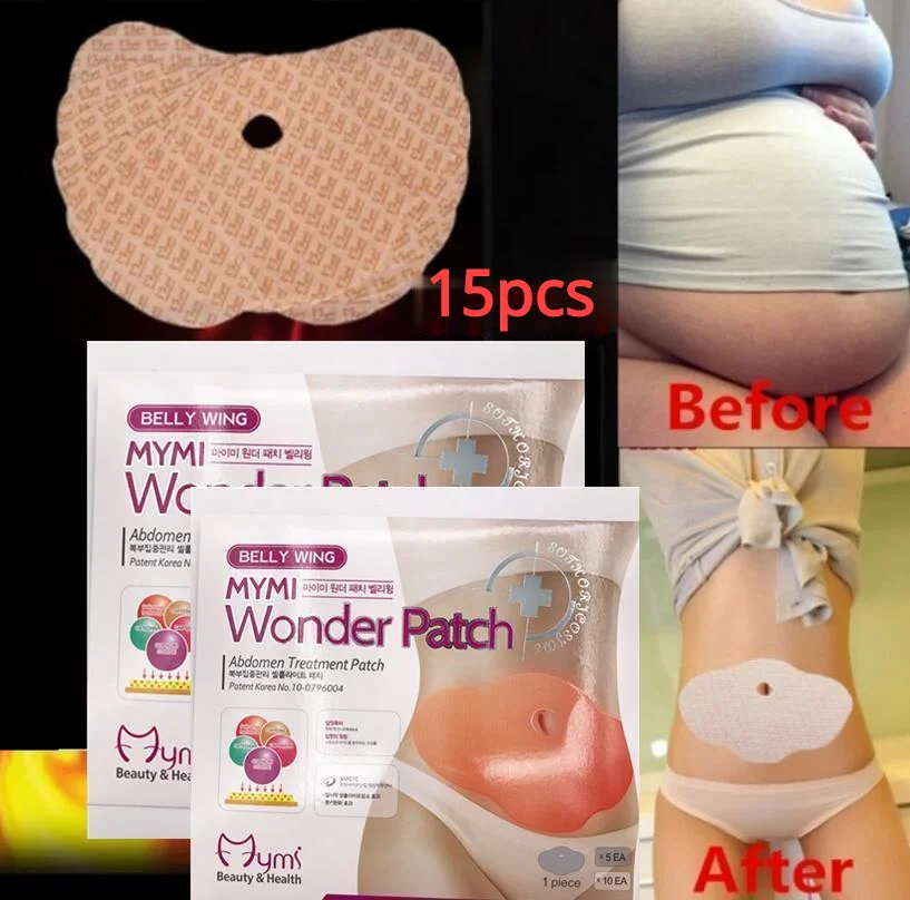 

15Pcs Slimming Patch Slim Naval Weight Loss Patches Burning Fat MYMI Wonder Patch Belly Abdomen Women Slimming Massager Products