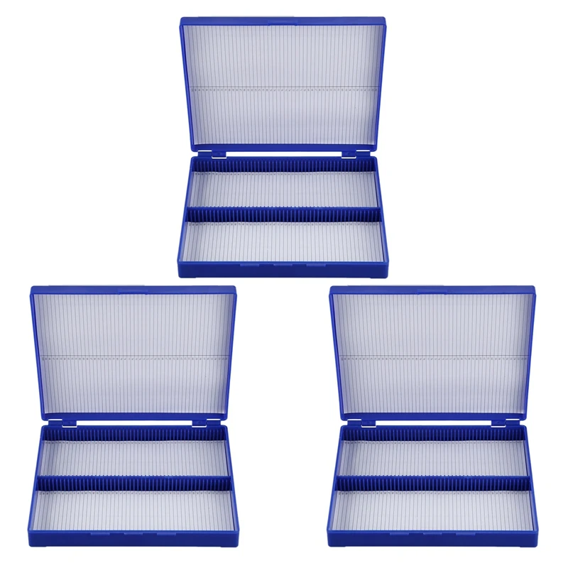 

Королевский синий пластиковый прямоугольный держатель 300 Microslide коробка для микроскопа