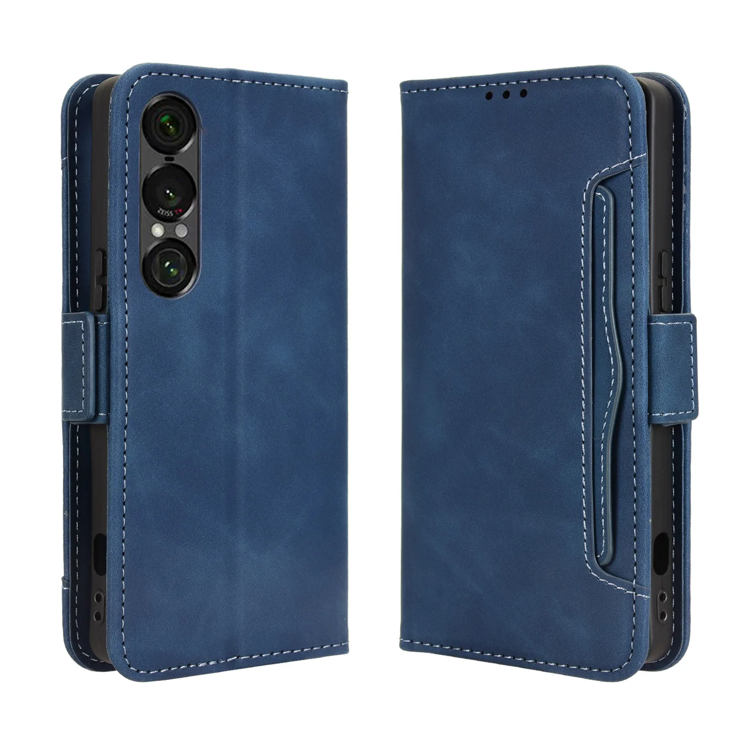 Фото Для Sony Xperia 1 Viii 2026 10 1 Vii Vi 5 V IV iii ii Магнитный кожаный чехол-книжка с съемным держателем для карт №3