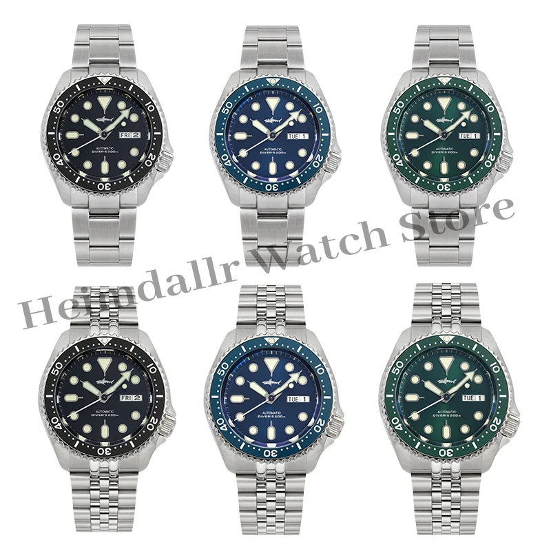 HEIMDALLR SKX007 Мужские часы NH36 Автоматические механические часы из стали 316L с сапфировым стеклом C3 Супер светящиеся 200 м Водонепроницаемые наручные часы для дайвинга (art.: 3920cb91bb57b) - 3920cb91bb57b