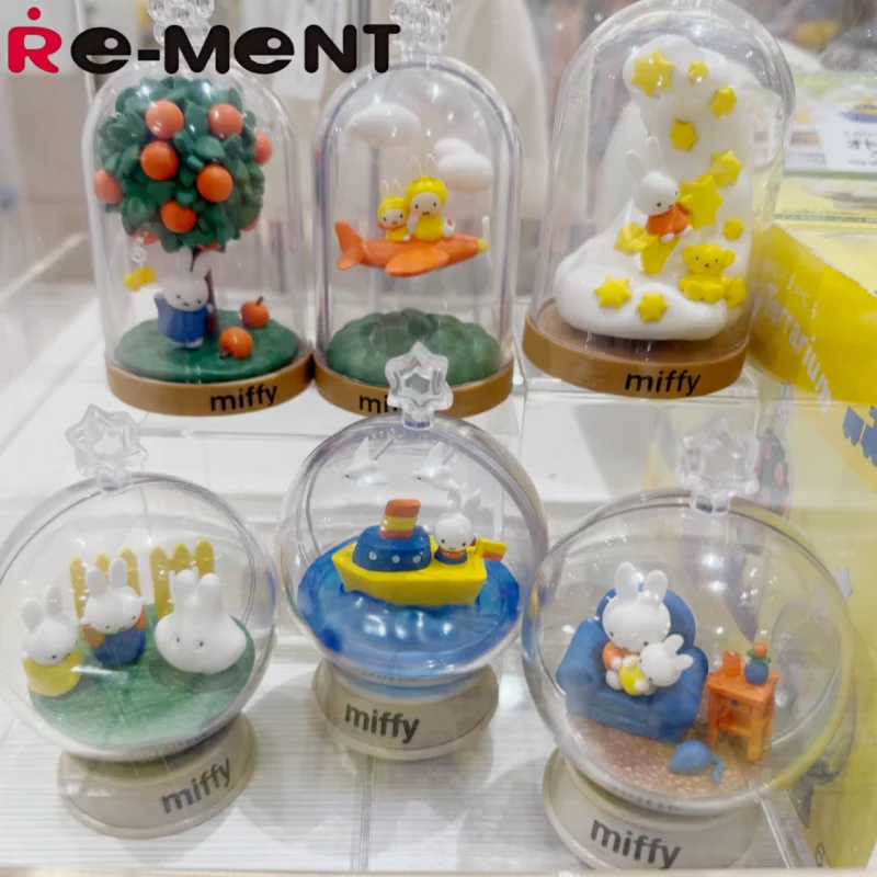 Фото Коллекционная миниатюрная фигурка Re-Ment Miffy Terrarium Blind Box: Ежедневные забавные сцены, декор для рабочего стола для фанатов Миффи и коллекционеров игрушек №1