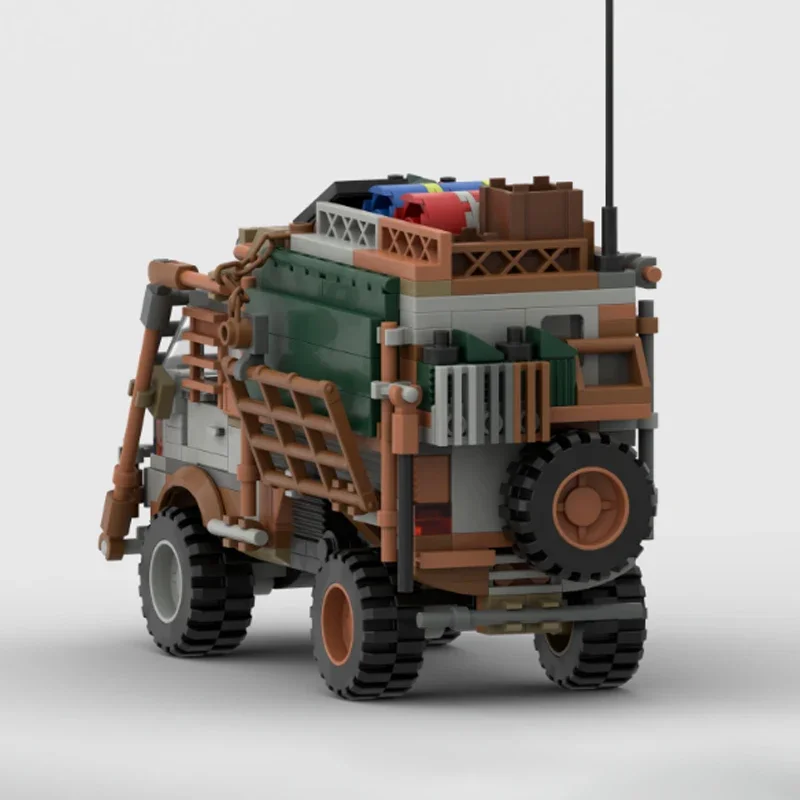 New399pcs MOC Doomsday Style — курическая тележка которая текущая внутри модель