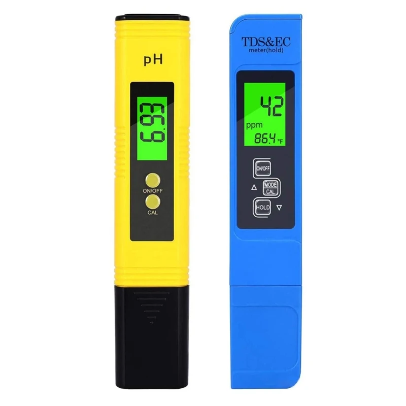 

PH TDS-Meter High Accuracy Pen Type Readout Accuracy Temperature Meter for Hydroponics, Household Drinking, and Aquarium