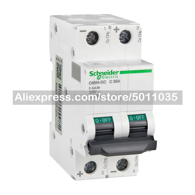 

A9N22427 Schneider Electric circuit breaker; C65N-DC 2P C25A