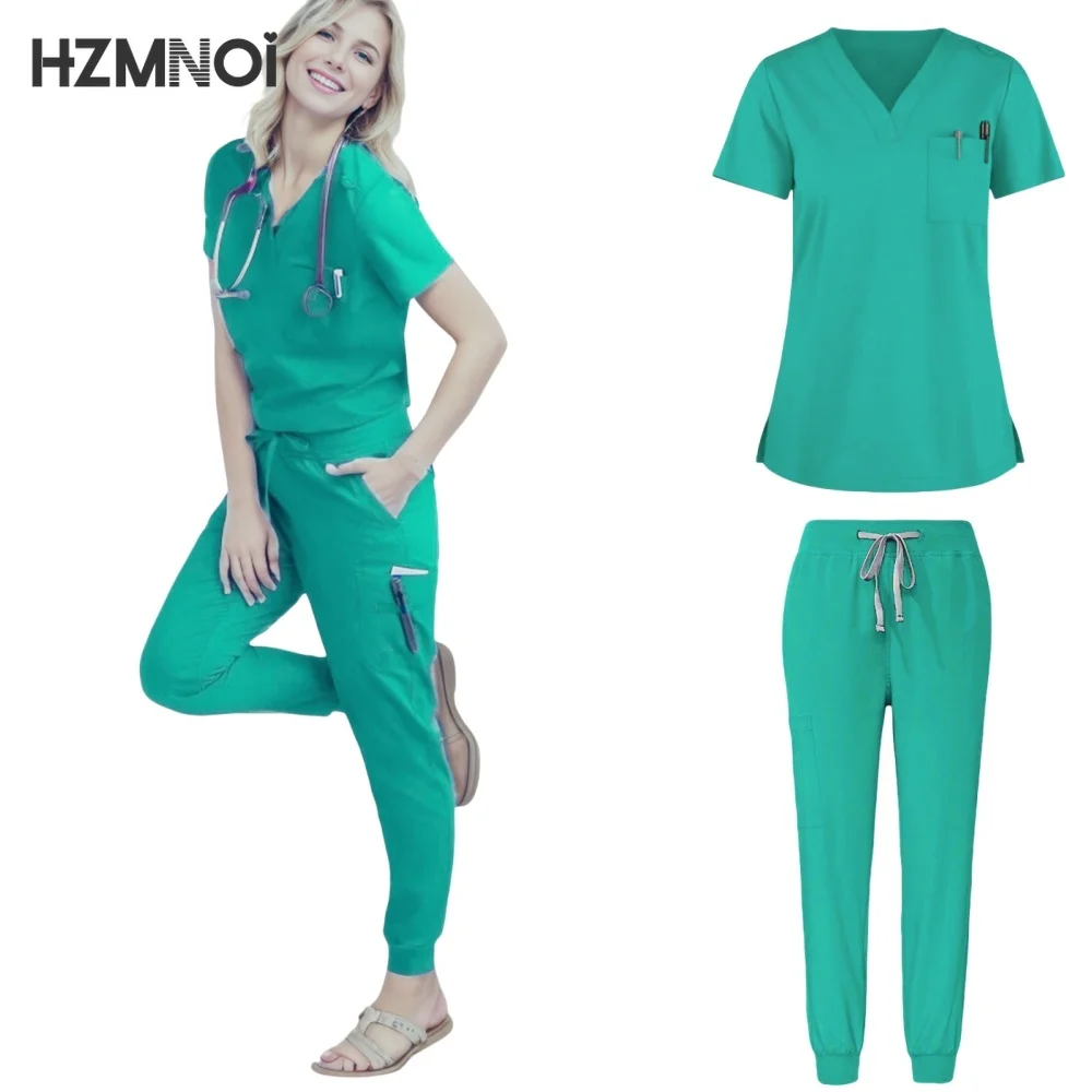 Женский скрабы набор медицинская футболка аптека женский модный комбинезон для