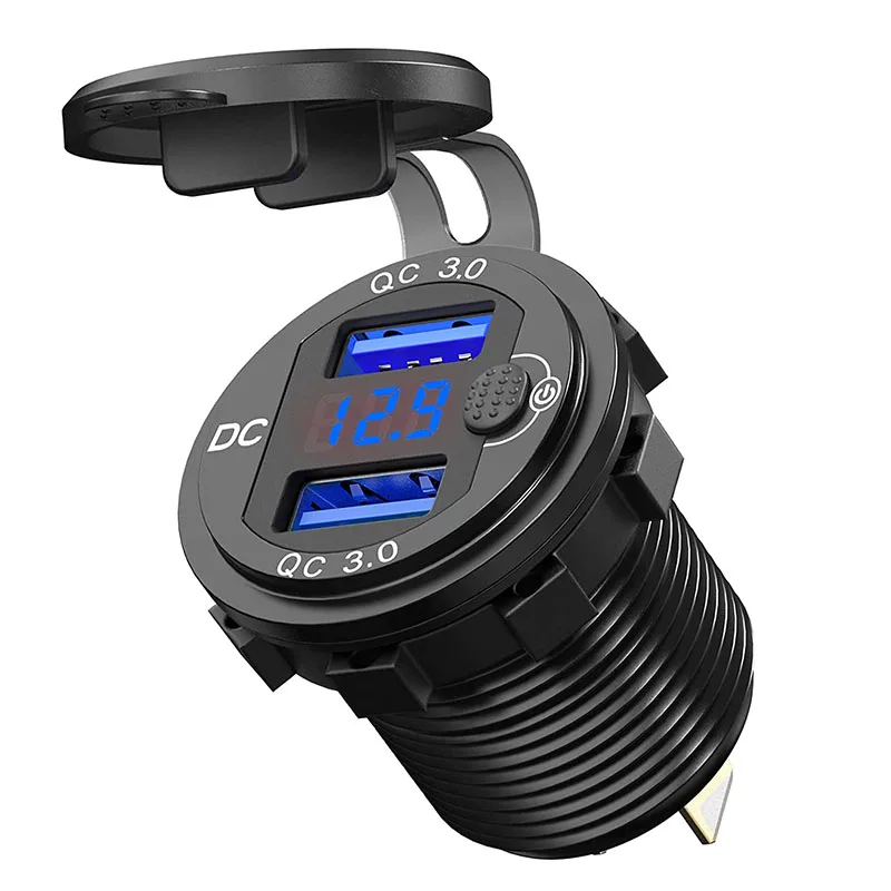 Автомобильное зарядное устройство с двумя USB-портами 12 В/24 В 36 Вт | Автомобили и