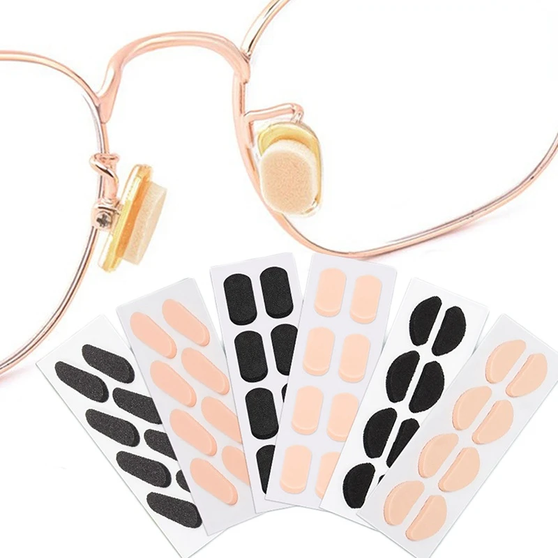 Мягкие накладки для носа из ЭВА Нескользящие клейкие губки очков поглощающие пот