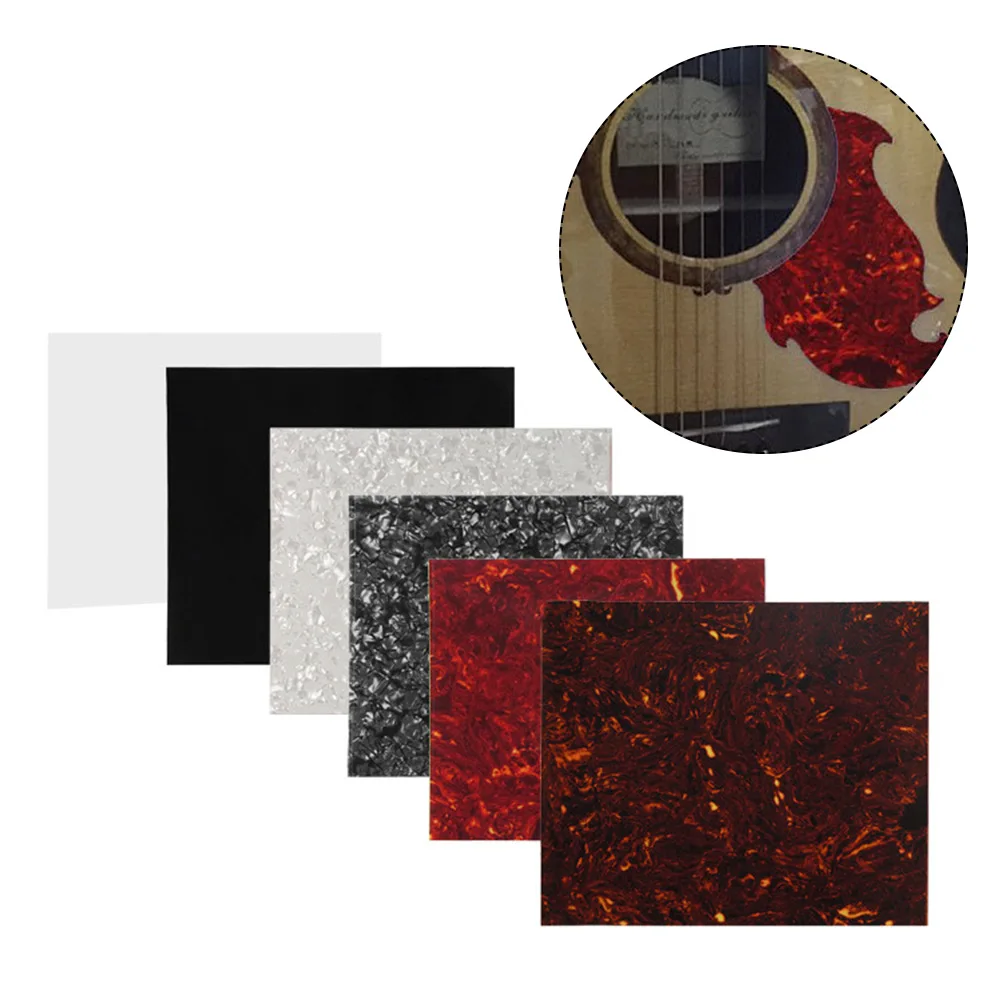 

20x17cm DIY Acoustic Guitar Pickguard Blank Sheet Scratch Plate Self Adhesive For Acoustic Guitar 7 Colour Available