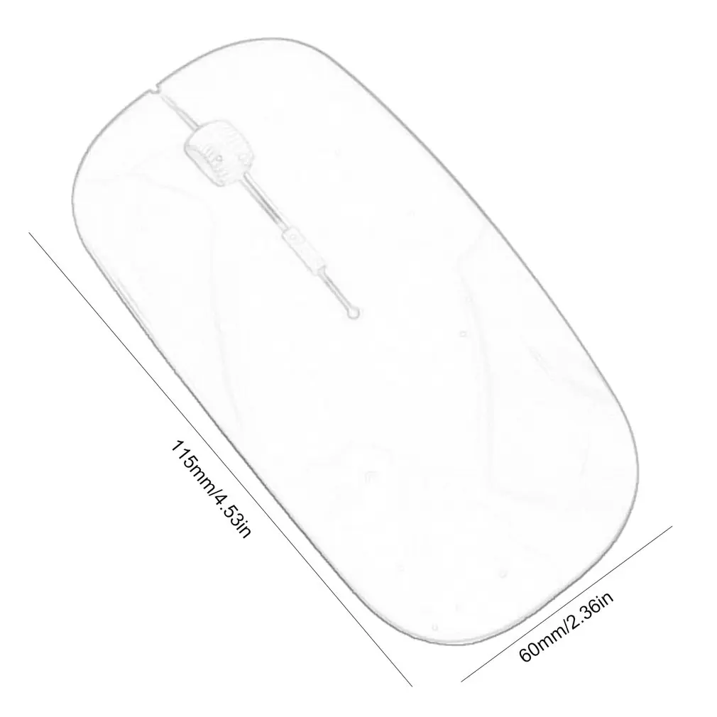 Wireless Mouse Ultra Thin Silent USB Optical Mice 2.4GHz Computer Wireless Mouse For PC Laptop images - 6