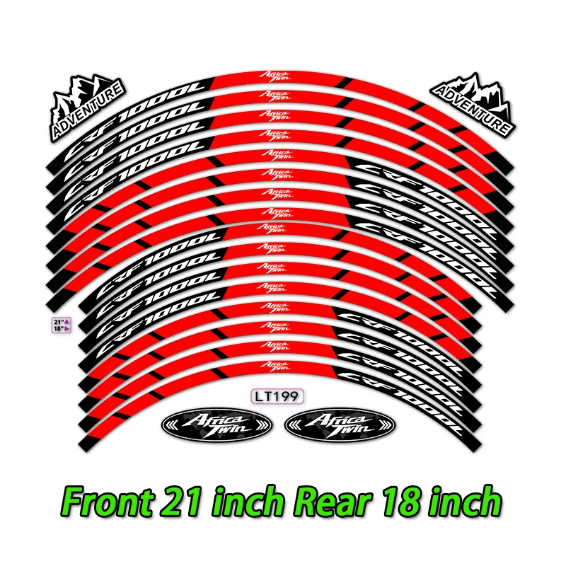 

Наклейка на ступицу колеса мотоцикла, светоотражающая наклейка на обод, водонепроницаемые аксессуары для Honda Africa Twin CRF1000L crf 1000 l CRF1100