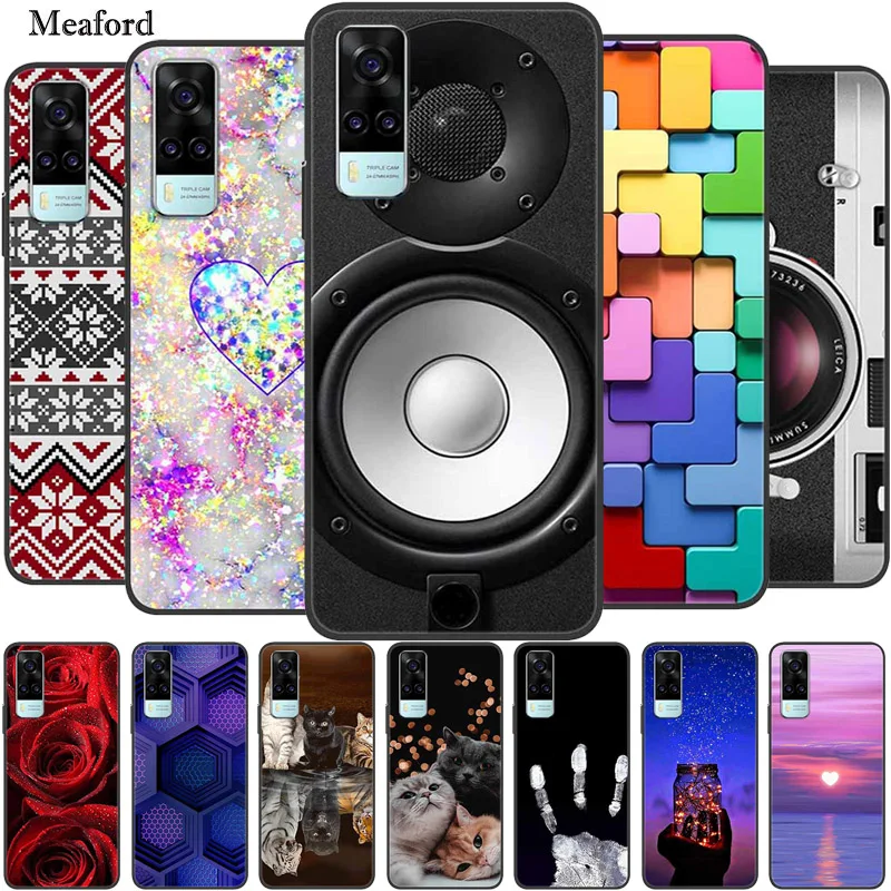 Мягкая силиконовая задняя крышка из ТПУ для Vivo Y53s 4G чехол телефона Y31 2021 Y53 s Y 31