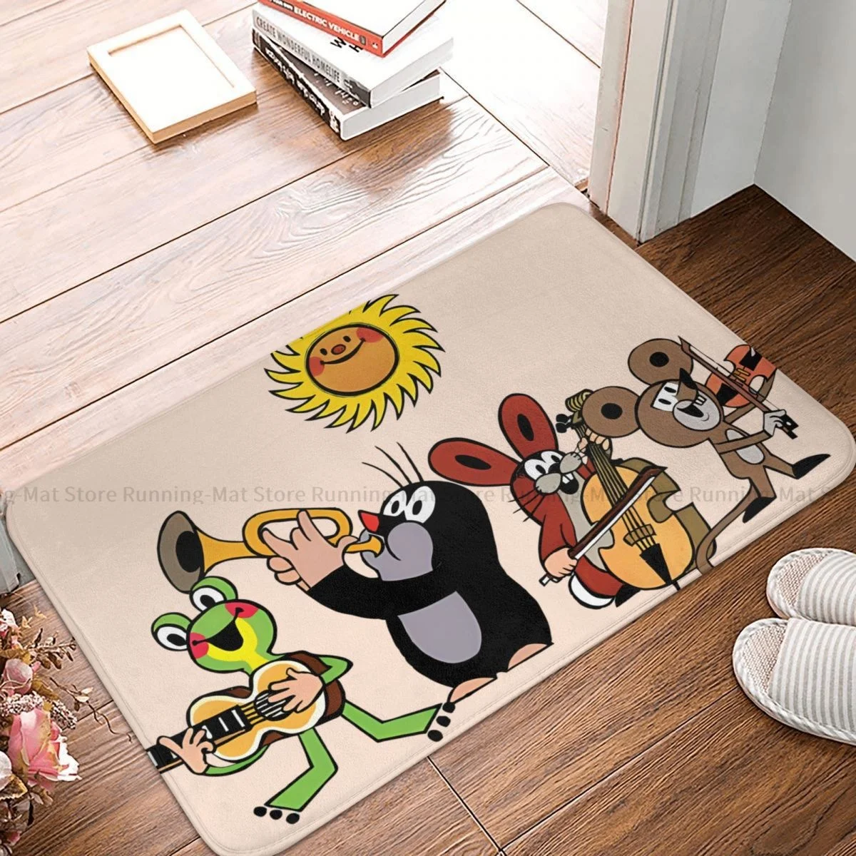 Нескользящий напольный коврик The Little родинка для гостиной пола Krtek декоративный