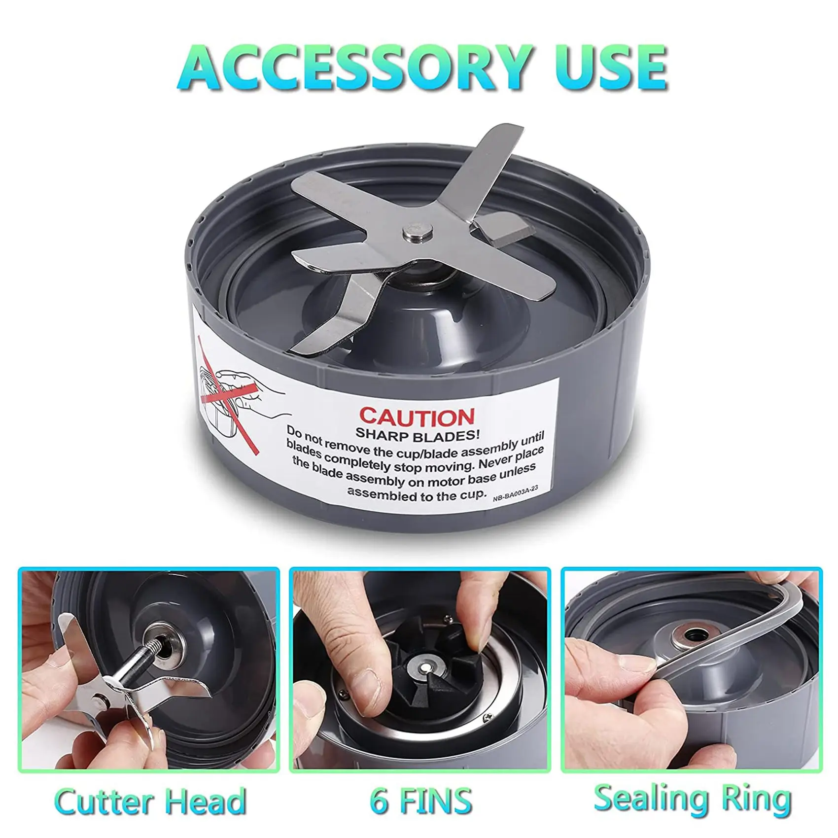 Запасные части для блендера блендеров NutriBullet 600 Вт/900 Вт/лезвие PRO - Extractor и огромные