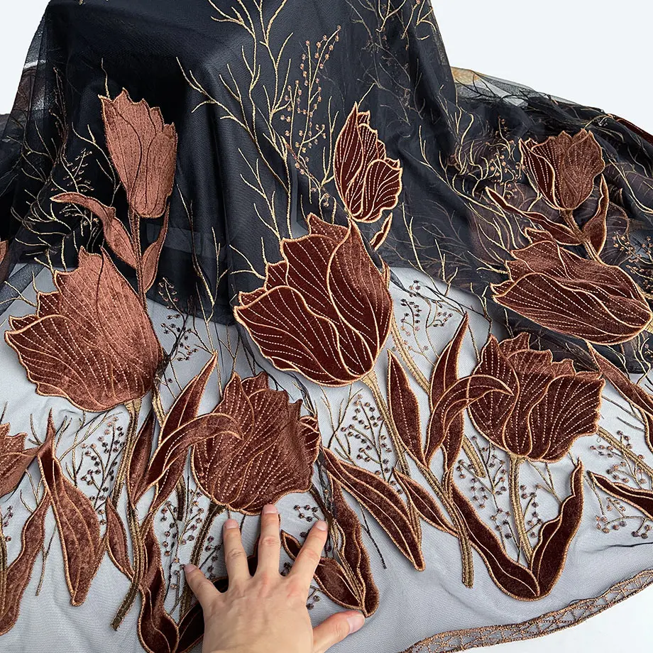 Превосходный корейский бархат чистый приятный для кожи сетчатый Тюль Кружева