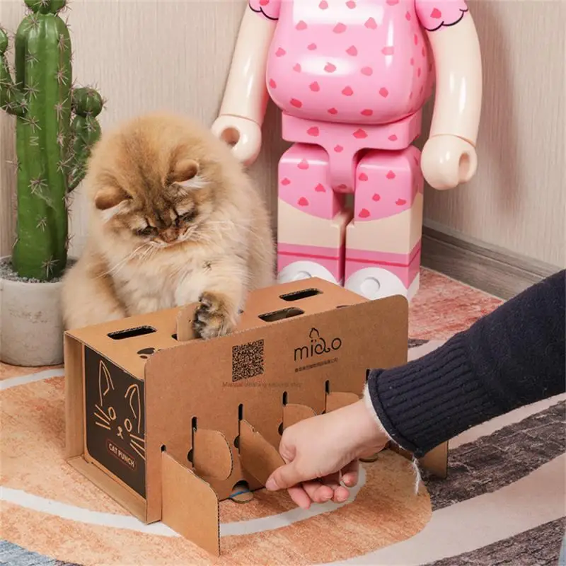 

Treat Exercise Training Cat Toy Lightweight Diy For Cats Treat Exercise Training Multi-hole Funny Groundhog Toy Small