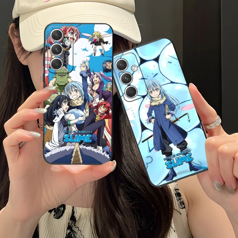 Slime Tensura Rimuru Mobile Phone Case for Samsung Galaxy S24 S23 S22 S21 S20 S10 S9 Plus FE Ultra Lite Black Cover Shell