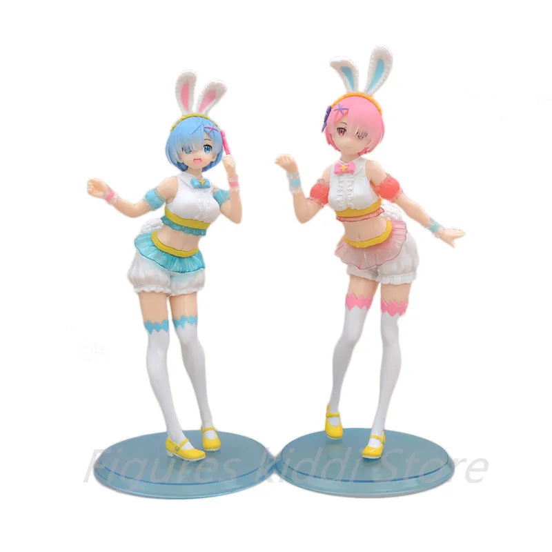 

Экшн-фигурка из японского аниме «Re: Zero», ПВХ игрушки, 23 см, милый Пасхальный кролик Рем рам, сексуальные куклы, декор для комнаты, подарок на д...