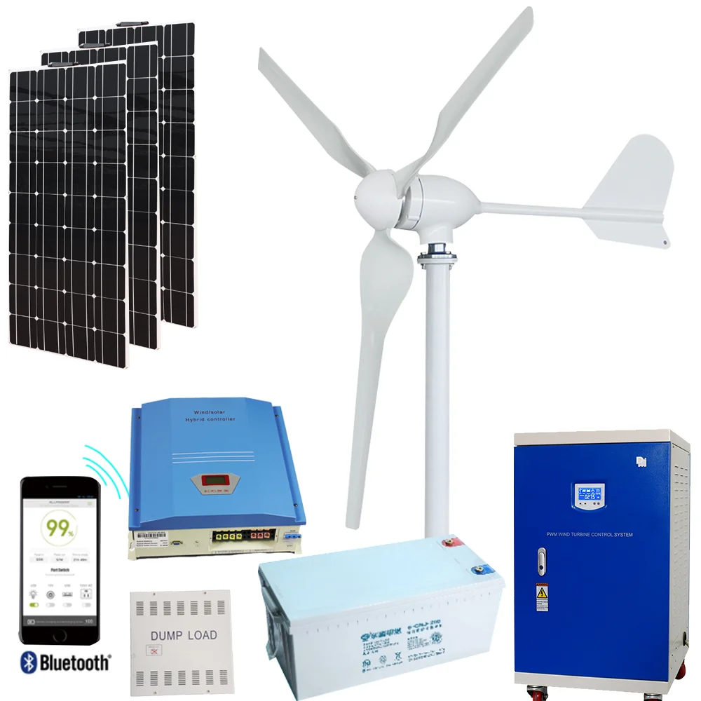 Ветрогенератор без энергии 2000 Вт 48 В 3 лопасти из нейлонового волокна - купить по