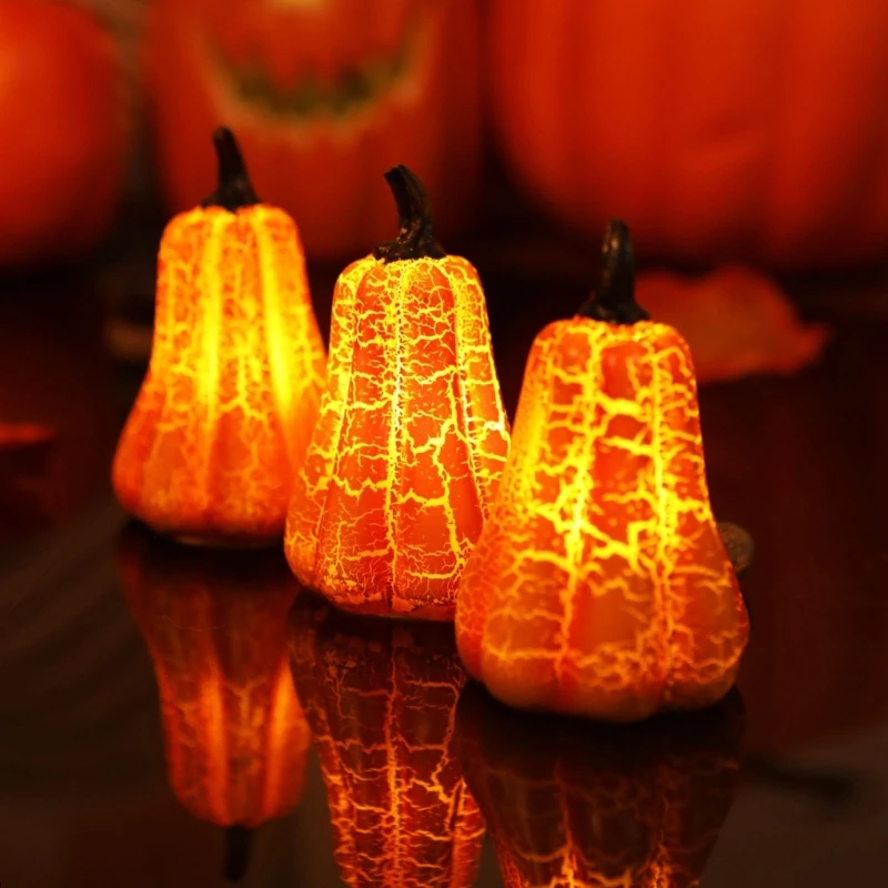 

LED Halloween Pumpkin Lantern Lamp DIY Hanging Scary Light Halloween Decorations for Home Horror Props Kids Toy 87HA