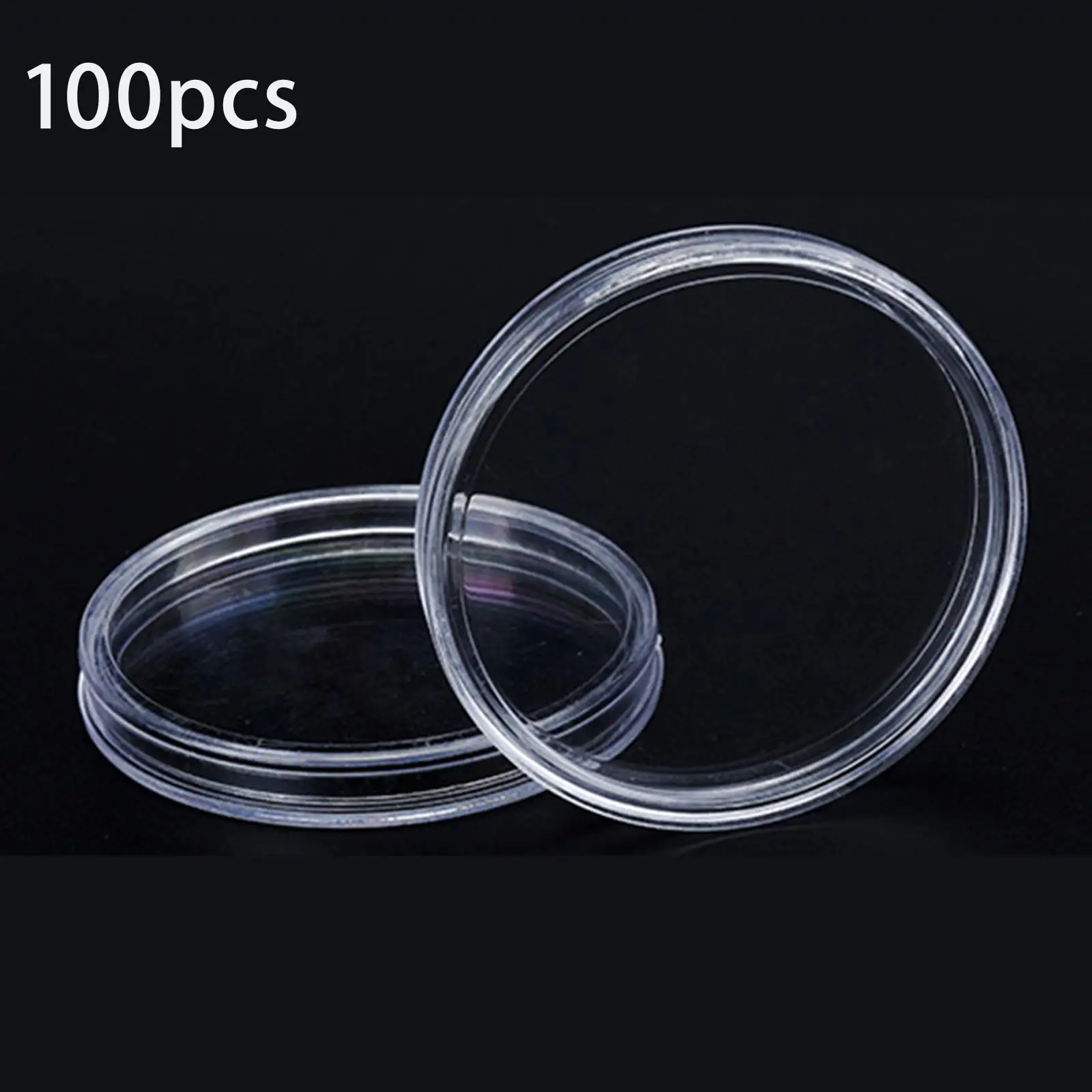 

100x Round Coin Holder Capsules 14mm Holder Collection Supplies Display Coin Container Case Commemorative Coins Medal Shows