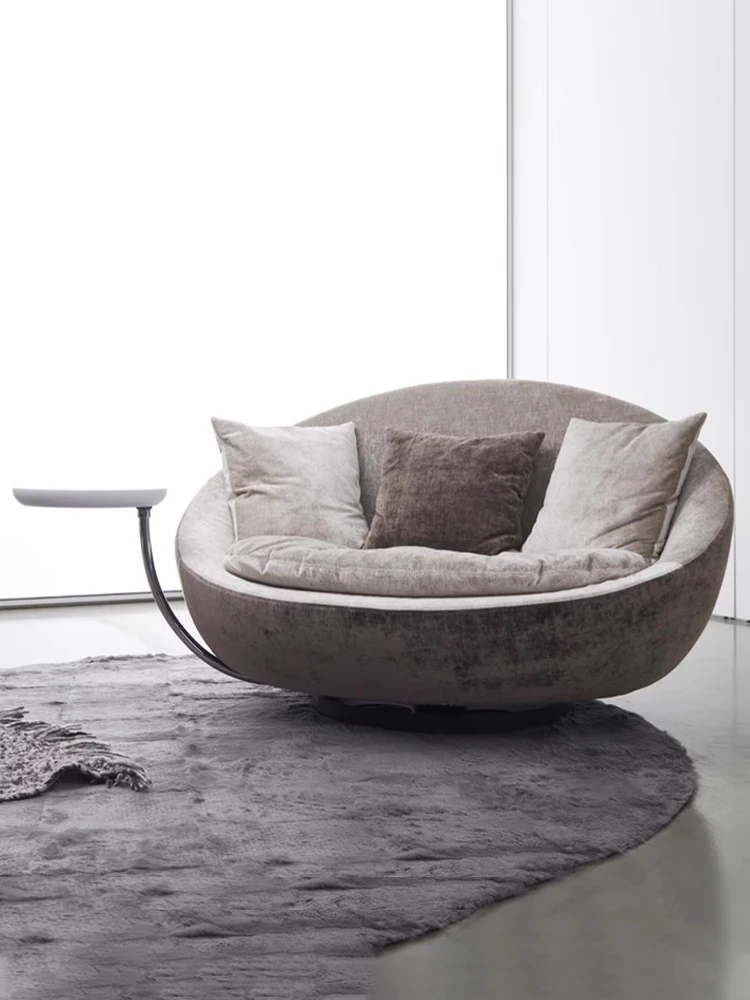 

Тканевый диван-стул может вращаться, современный стиль, роскошный одиночный стул для ленивых, гостиной, балкона, стул для отдыха