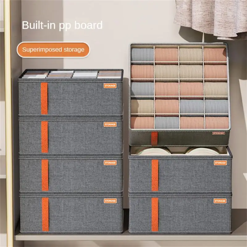 

Underwear Underwear Storage Box Simple Finishing Box Storage Supplies Dust Box Classification Socks Grey Storage Box Division Pp