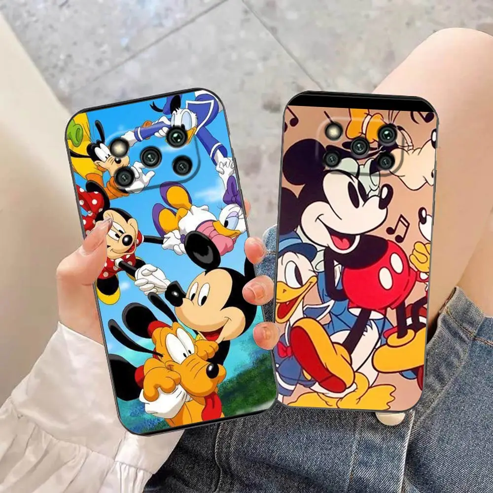 

Phone Case For Xiaomi Mi Note 10 3 Lite Poco M4 F4 X4 X3 M3 GT Pro Nfc 5G 4G Mix 3 2S 2 Play F1 Cute Cartoon Mickey Minnie Mouse