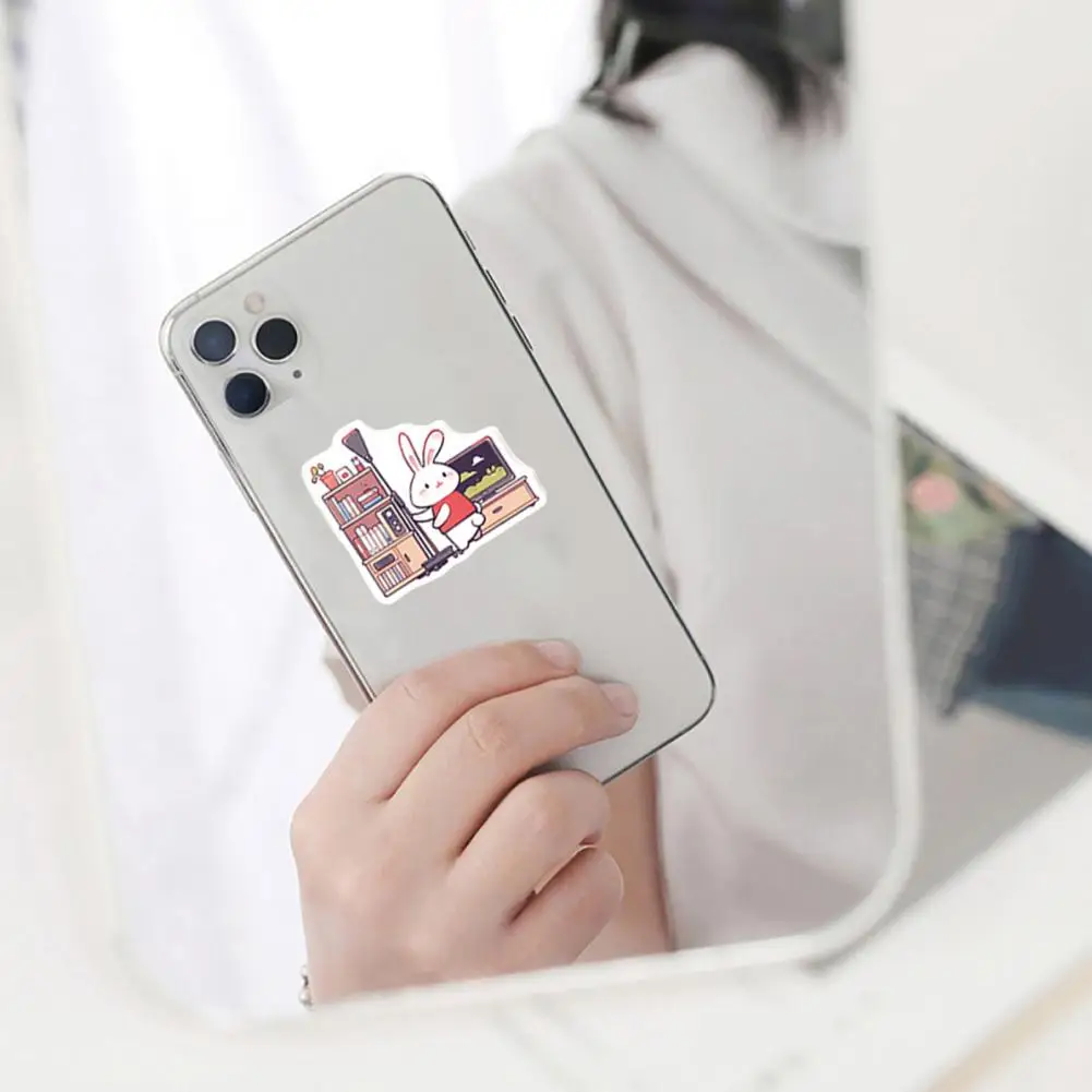 

Scrapbook Diy Decal Vibrant 50pcs Cartoon Sticker Set Waterproof Self-adhesive Decals for Phone Covers Luggage for Personalized