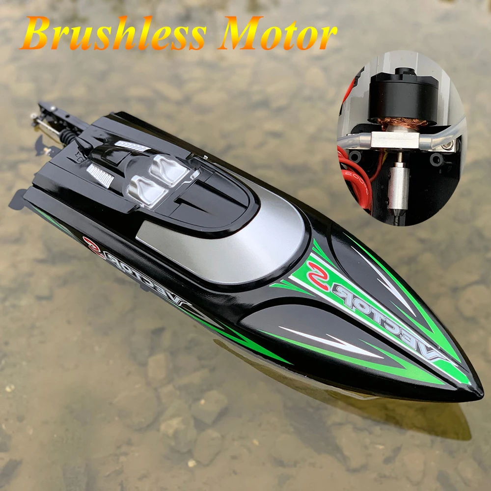 

S033 RC Speed Boat 2.4G 4WD 50KM/H Remote Control Brushless Motor Watercraft w/ Battery for Hobby Adult