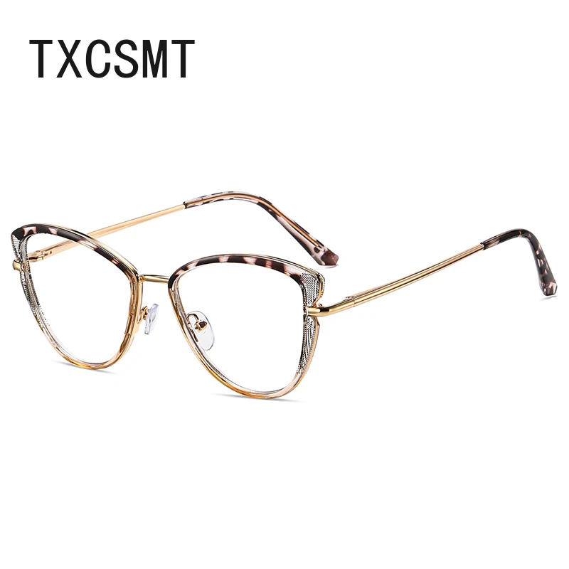

NEW Fashion Cat Eye Women Glasses Anti Blue Light Myopia Eyeglasses Stylish Vintage Prescription Fashion Spectacles