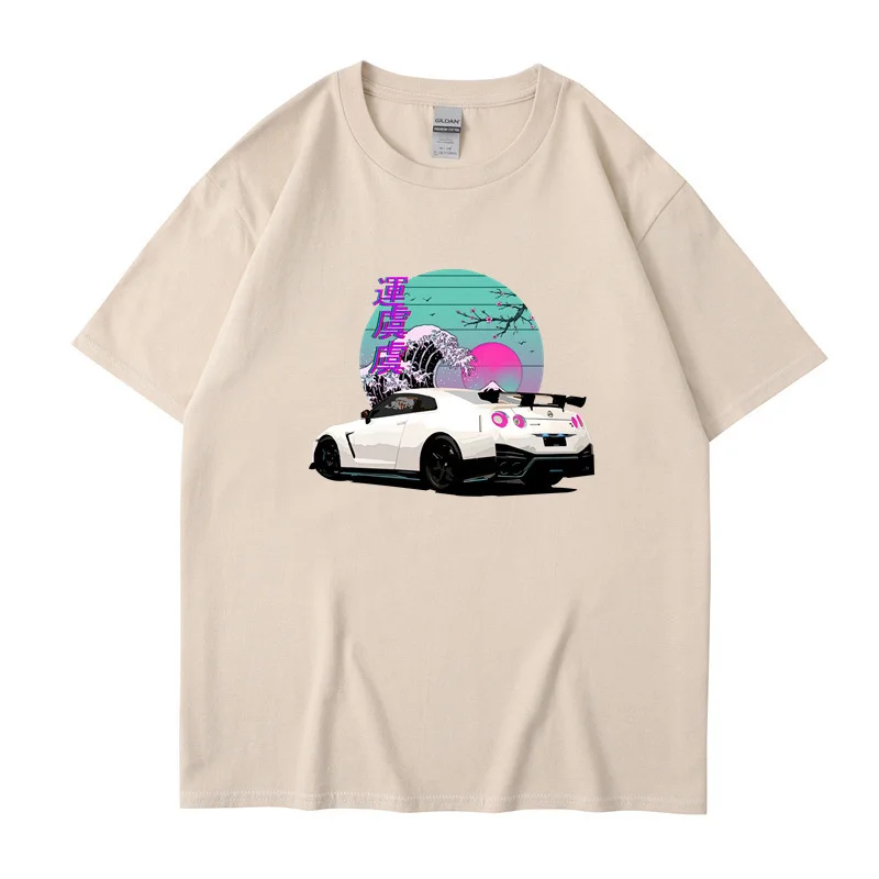 

Initial D Anime Graphic T-shirt Women/Men Streetwear For JDM Crewneck tshirts Tops Y2k Oversized 100% Cotton Tee-shirt Soft