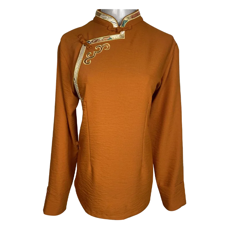 Тибетская одежда для женщин китайский стиль тибетская традиционная топы