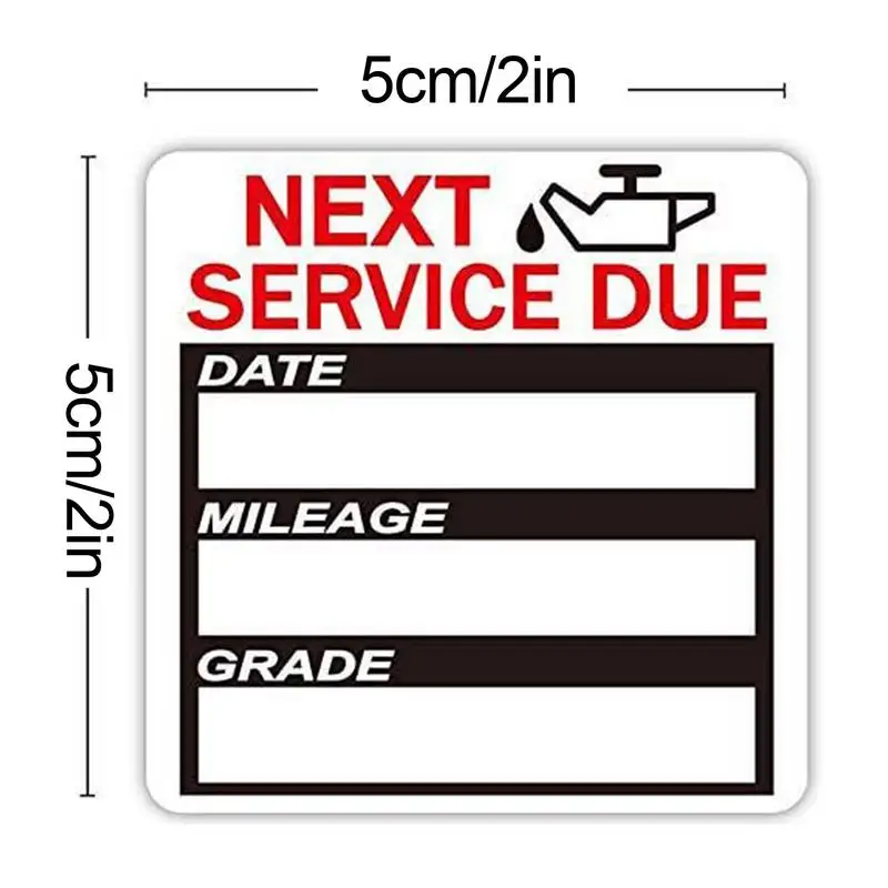 Фото NEXT SERVICE DUE наклейки для замены масла, обслуживание, напоминание о обслуживании, этикетки с датой, клейкая наклейка на окно автомобиля, 2x2 дюйма, 40 шт. №5
