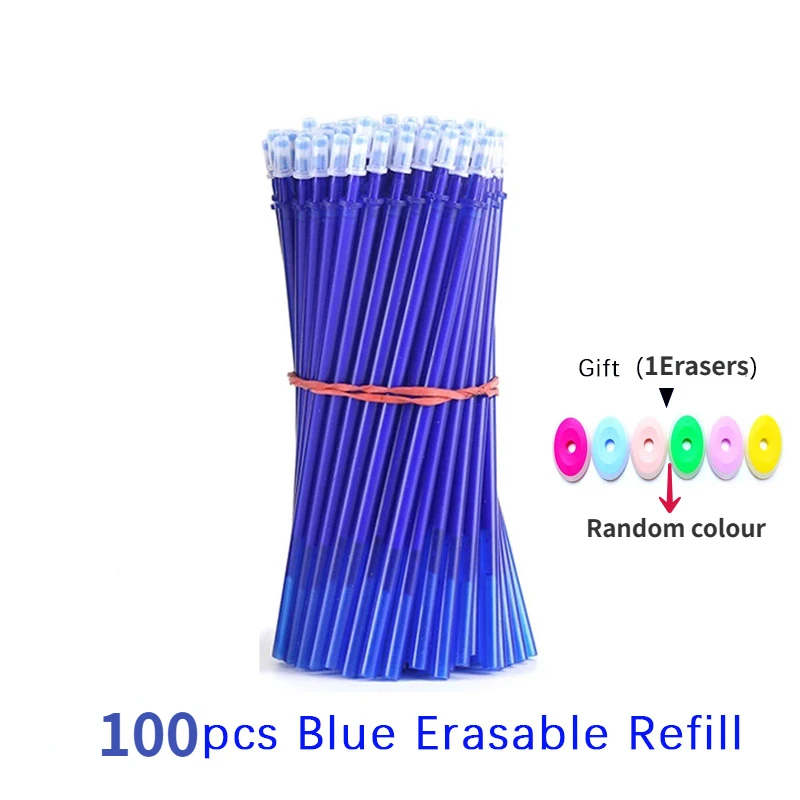 Набор сменных стержней для гелевых ручек MROOFUL 0,5 мм  синий/черный/красный