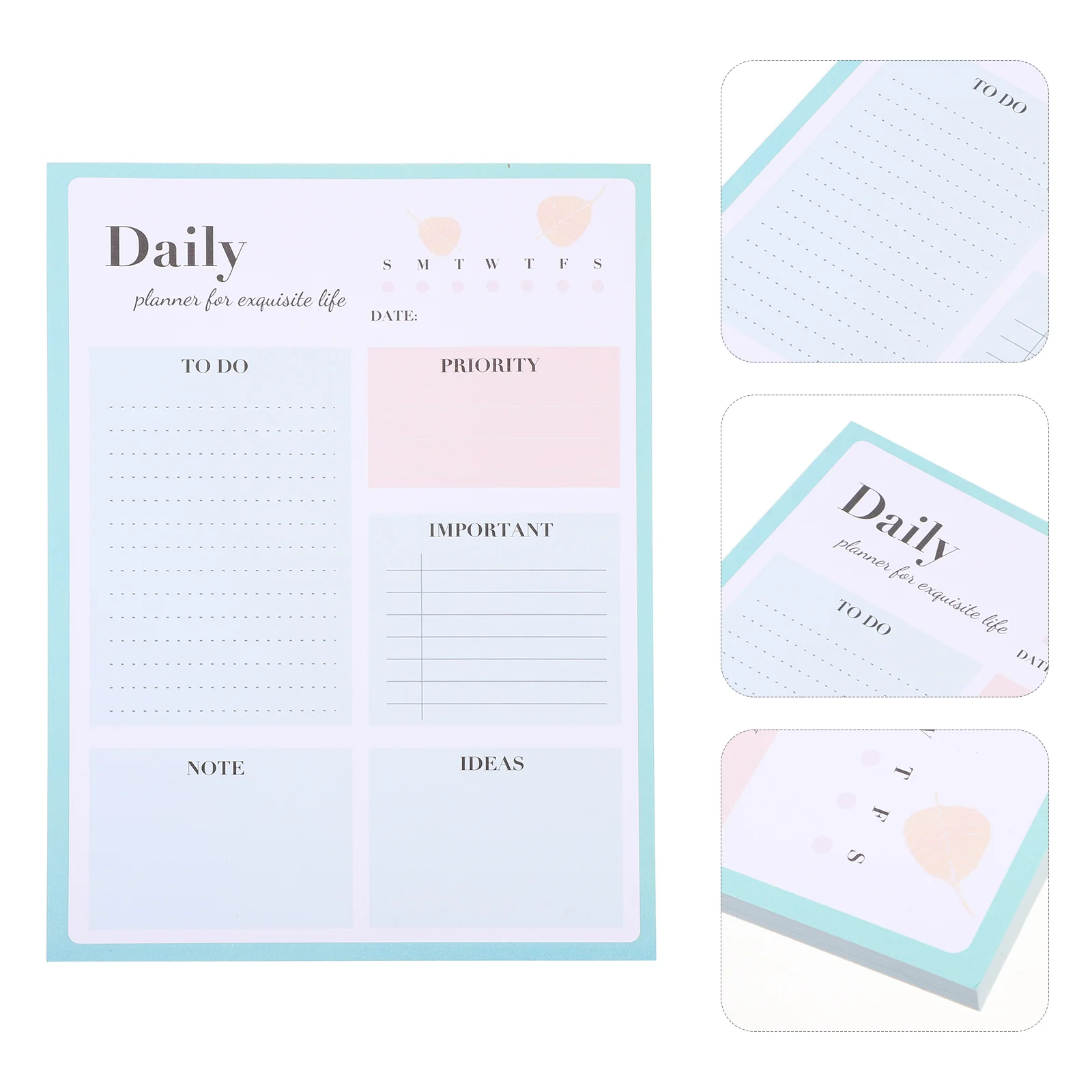 

Notebook Removable Pad Portable Daily Planner Schedule Planning Notepad Tearable Work Notebooks