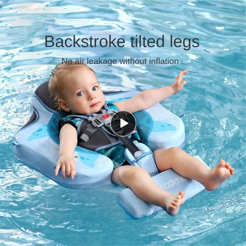 

Bathing Baby Swimming Float Summer Toys 3d Skin Friendly Pool Float Anti Backstroke Baby Swimming Ring Babies Product No Canopy