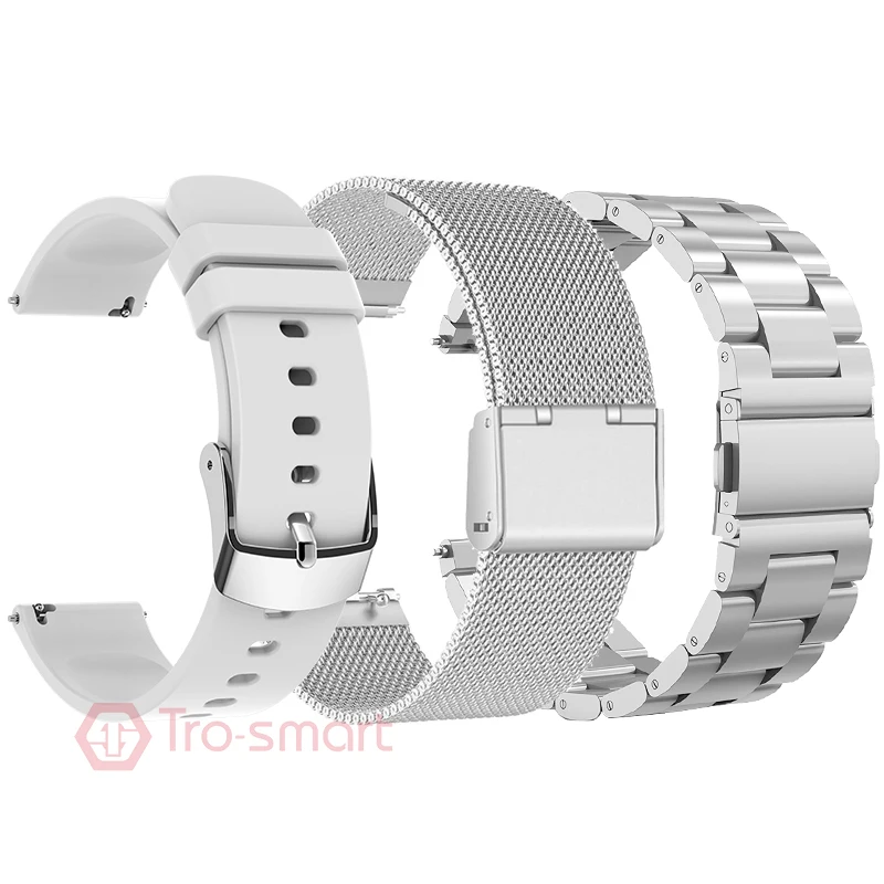 20mm Smart Watch Strap Smartwatch Band Universal Watchband For C20 3pcs/lot