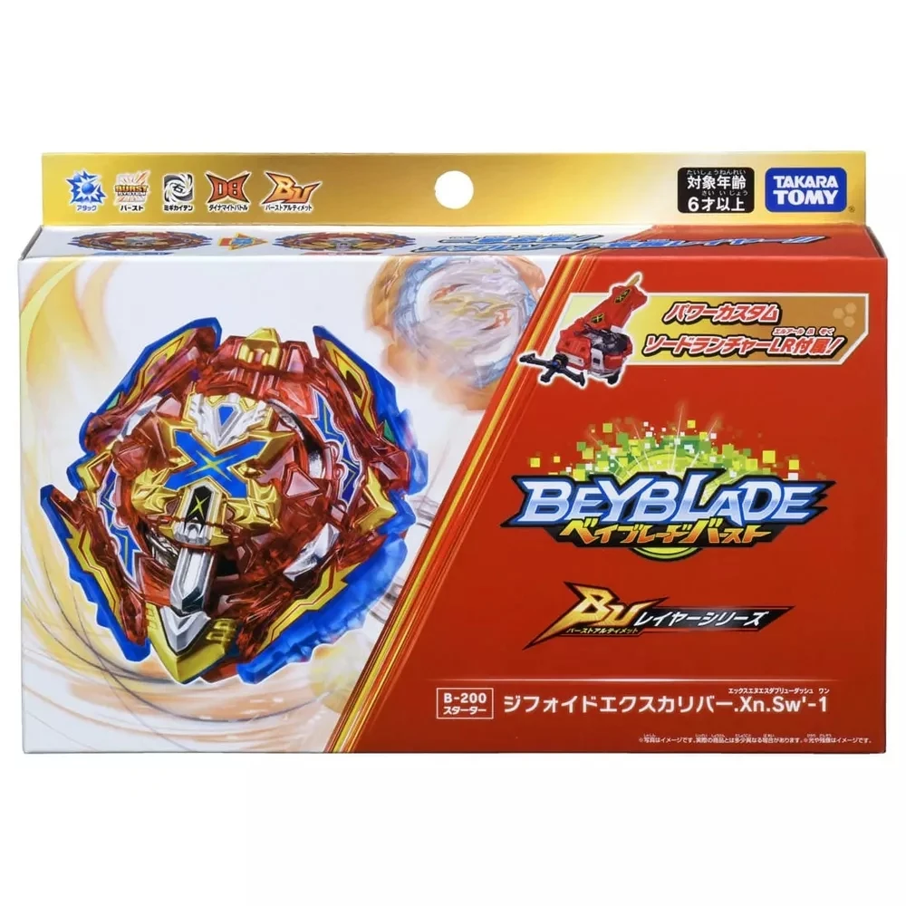 

Takara Tomy Beyblade Burst BU Starter B-200 Xiphoid Xcalibur.Xn.Sw' -1 b200