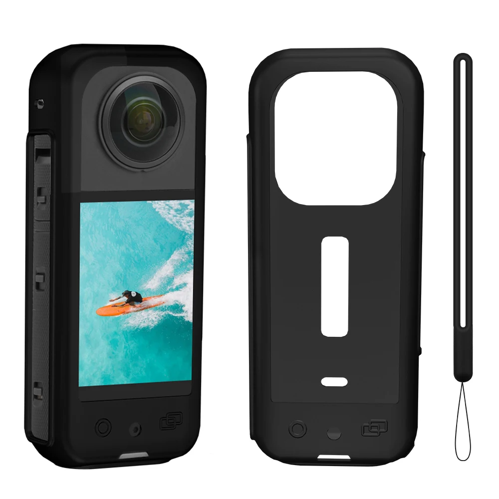 

Silicone Case for Insta360 X3 Panoramic Camera Body Case Dustpoof Scratch Resistant Protective Cover for Insta360 X3 Accessories